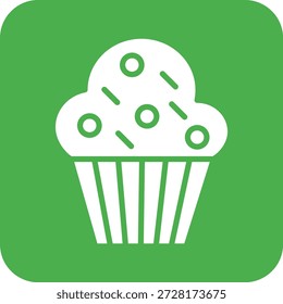 Ilustração do design do ícone do vetor do muffin