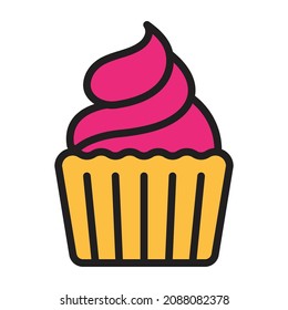 Muffin Vector Icon  Which Can Easily Modify Or Edit 
