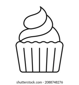 Icono de vector Muffin que puede modificar o editar fácilmente 
