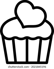 muffin vector illustration isolated on a transparent background . colour vector icons for concept or web graphics.