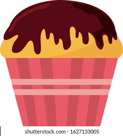 muffin vector illustration . Sweets, and desserts .　cupcake