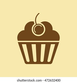 Muffins or Cupcake Icon.