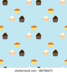 muffins texture - vector