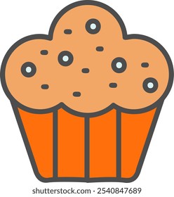 MuffinVector Icon Outline Filled Style