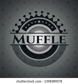 Muffle black emblem. Vintage. Vector Illustration. Detailed.