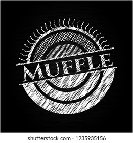 Muffle chalkboard emblem