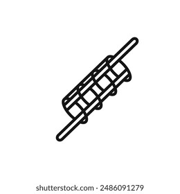 Muffler icon logo sign vector outline
