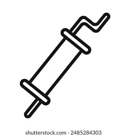 Muffler icon mark in filled style
