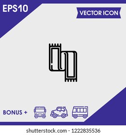 muffler icon vector