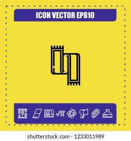 muffler icon vector