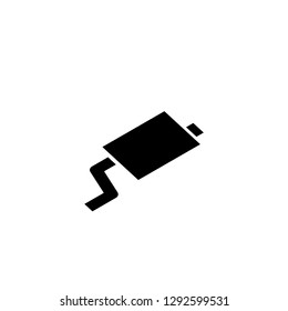 muffler icon vector