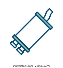 muffler icon vector design template in white background