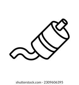 muffler icon vector design template in white background