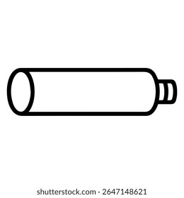 muffler line icon vector on white background 
Vector gun icon on white background