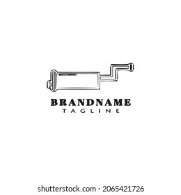 muffler logo icon design template modern illustration