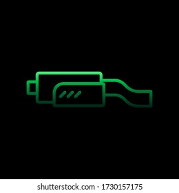 muffler nolan icon. Simple thin line, outline vector of motor sports icons for ui and ux, website or mobile application