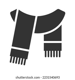 Icono de bufanda de silenciador, gráficos vectoriales