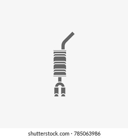 muffler vector icon
