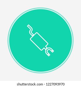 Muffler vector icon sign symbol