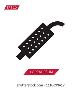 muffler vector icon symbol
