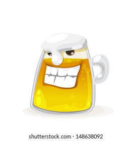 Mug of beer Character smile