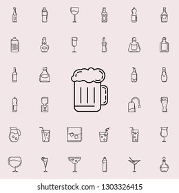 mug of beer dusk icon. Drinks & Beverages icons universal set for web and mobile
