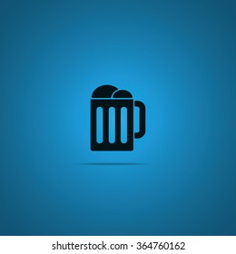 Mug beer icon.