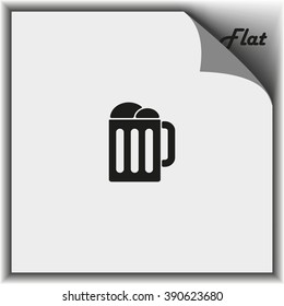 Mug beer icon.