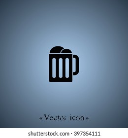 Mug beer icon.