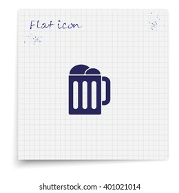 Mug beer icon.
