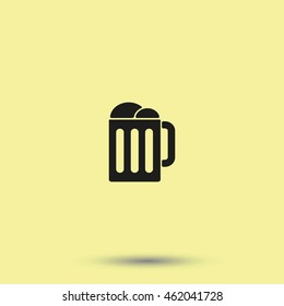 Mug beer icon.