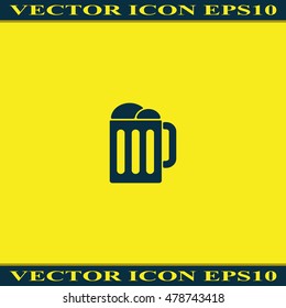 Mug beer icon.