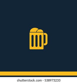 Mug beer icon.