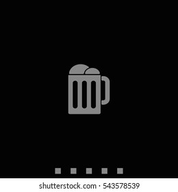 Mug beer icon.