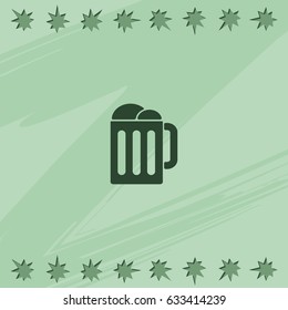 Mug beer icon.