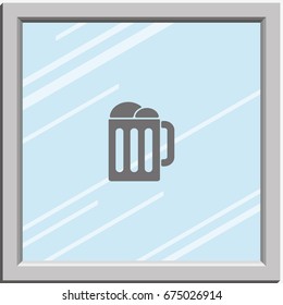 Mug beer icon.