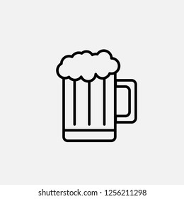 Mug of beer icon. Beer concept symbol design. Stock - Vector illustration can be used for web