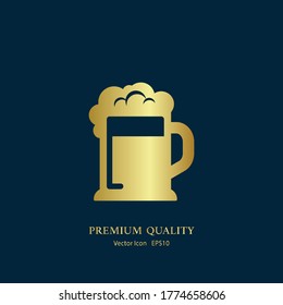 mug of beer icon. Vector illustration EPS 10.