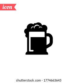 icono de jarra de cerveza. Ilustración del vector EPS 10.