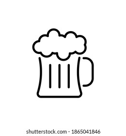 Mug Of Beer icon in vector. Logotype