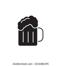 mug beer icons  symbol vector elements for infographic web