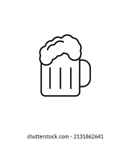 mug beer icons  symbol vector elements for infographic web