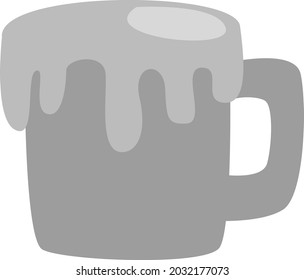 Umarmung von Bier, Illustration, Vektorgrafik, auf weißem Hintergrund.