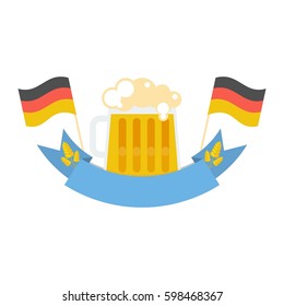 Mug with beer logo. 
