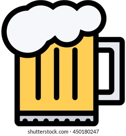 mug of beer outline icon