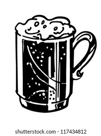 Mug Of Beer - Retro Clipart Illustration