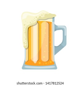 Mug of beer vector design illustration isolated on white background