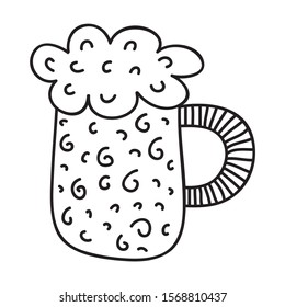 Mug of beer. Vector illustration