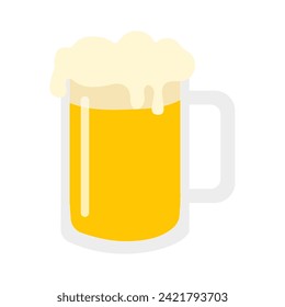Mug of beer. Vector illustration