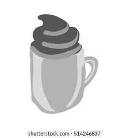 mug with beverage icon image 